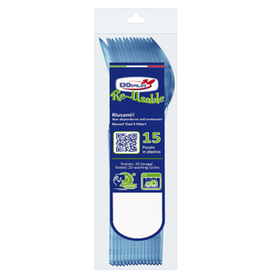 ENSEMBLE DE 15 CUILLÈRES COMPACTES EN PLASTIQUE BLEU - Product Image 1