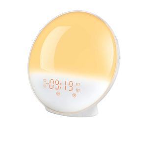 Réveil intelligent avec lumière nocturne pour enfants, réveil analogique rétro à LED, réveil avec simulation du lever du soleil, réveil pour se réveiller - Product Image 1
