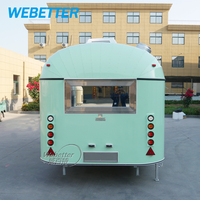 WEBETTER Camion de nourriture pour glaces BBQ Popcorn Imbisswagen Foodtruck Mobile Hot Dog Concession Food Trailer avec cuisine complète
