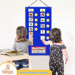 Large Visual Schedule for Kids Morning Routine Chart for Toddlers Behavior Reward Chore Chart for Kids - Product Image 5
