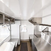 Remorque alimentaire DOT 14 pieds, camion-restaurant mobile, chariot de restauration rapide, remorque de café de rue extérieure à vendre aux États-Unis et en Europe