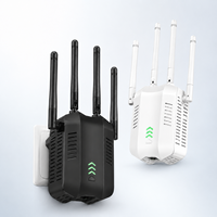 Répéteur WiFi 300 Mbps, amplificateur de portée sans fil 2,4 GHz, mode AP WPS Plug and Play, port Ethernet pour la maison