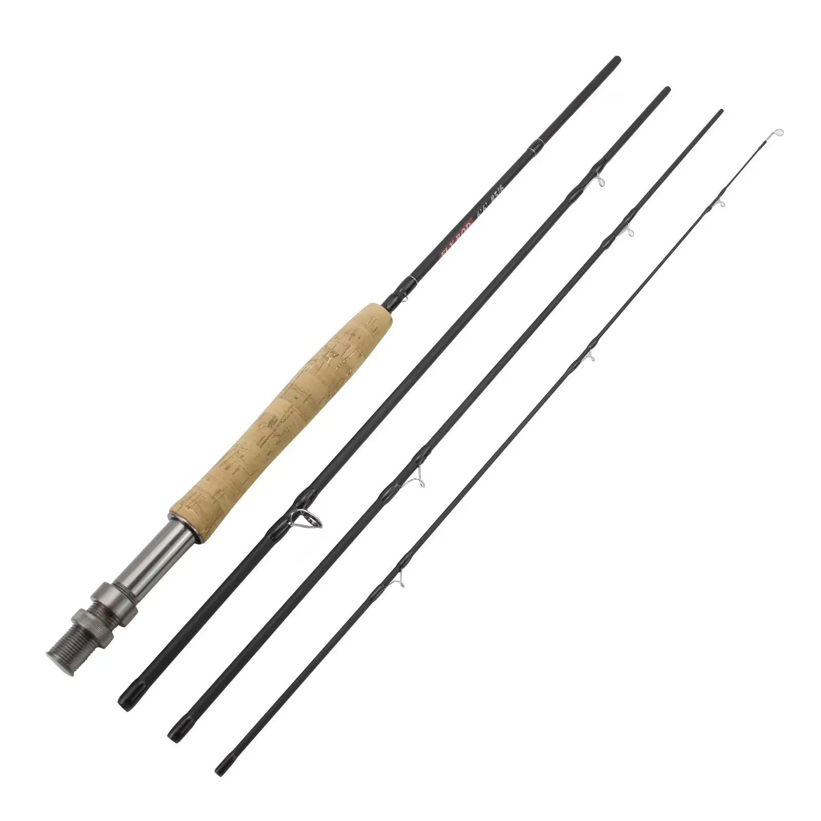 T300 Carbon Fiber Fly Fishing Rod 2.7m 9ft Flying Fishing Rod #4/5/6/7 WT 4 Section Ultra Light Medium Hard Fly Pole