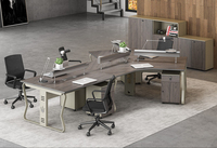 Venta directa de fábrica muebles de oficina de diseño moderno 2/4/6 asiento personal estación de trabajo escritorio de la computadora
