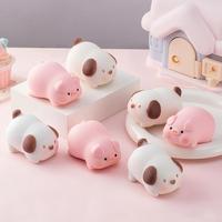 Jouets anti-stress en forme de cochon et chiot, en pâte à modeler à rebond lent, pour enfants, vente en gros