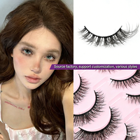 Faux cils 3D personnalisés, 10 paires, style européen et américain, épais et recourbés, cils monobloc, vente en gros