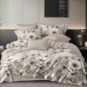 Hiện Đại Mô Hình Hình Học Chất Lượng Polyester Bộ Đồ Giường Thiết Lập Đẹp Rượu Vang Màu Được Trang Bị Tấm Dệt Kim Kỹ Thuật Phản Ứng In 100TC - Product Image 2