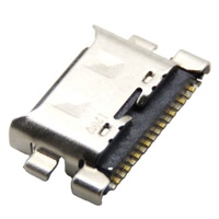 Conector Hembra USB Tipo C FOXECO, 16 Pines, Plástico Negro, Conector de Alimentación CC 30V 1A