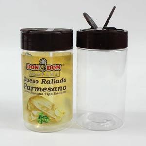 Gran oferta de botellas de condimentos de plástico vacías para mascotas, coctelera de especias, contenedores de polvo con tapa, tarro de sal y pimienta, juego de aletas, caramelos, especias - Product Image 3