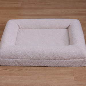 신형 클래식 메모리폼 부클 강아지 침대 럭셔리 단색 메모리폼 애완동물 소파 미끄럼 방지 부드러운 방수 애완동물 도넛 쿠션 침대 - Product Image 6