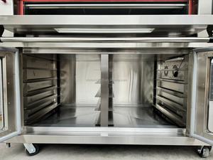 Four industriel à gaz 4 niveaux grande capacité pour boulangerie, idéal pour la cuisson du pain et des pizzas, avec fonction de fermentation de la pâte incluse - Product Image 5