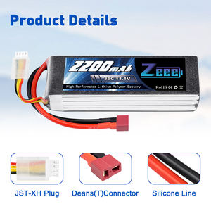 Zeee 3S LiPo แบตเตอรี่2200MAh 11.1V 35C แบตเตอรี่เคสนิ่มพร้อมขั้วต่อ Deans T - Product Image 3