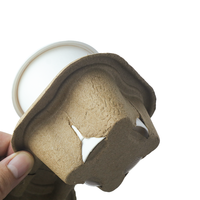 Support et plateau en papier biodégradable à double paroi pour gobelets à emporter pour restaurants