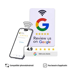 प्लास्टिक प्रोग्रामेबल क्यूआर कोड स्कैन एनएफसी 213 गूगल रिव्यू nfc कार्ड गूगल स्टैंड - Product Image 3