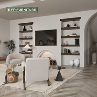 BFP moderno tapizado café Hotel muebles de madera maciza restaurante silla y mesa conjunto Villa Resorts comedor salón sofá conjuntos
