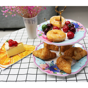 Amuse-gueule de mariage tropical, 7 pièces, fabrication de coquille en mélamine, dîner ovale, <span class=keywords><strong>plateau</strong></span> de dinde, vente en gros - Product Image 5