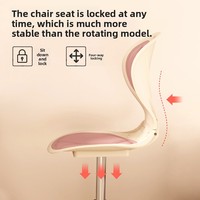 Ensemble bureau et chaise en plastique pour enfants, réglable et mobile, protection lombaire, pour la maison