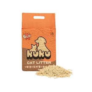 Litière pour chat en tofu biodégradable, écologique, en vrac, à agglomération rapide, sans poussière, pour usage quotidien - Product Image 1