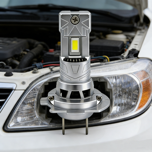 หลอดไฟ LED แท้ 1 ชิ้น สำหรับระบบไฟส่องสว่างรถยนต์ ความสว่าง 5000lm ไฟหน้า H7 H4 ไฟ LED สำหรับมอเตอร์ไซค์  ไฟหน้ารถยนต์ ได้รับมาตรฐาน Emark - Product Image 2