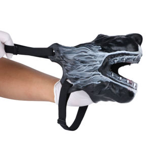 Máscara de media cara Original de lobo sediento de sangre, tamaño ajustable, máscara fetiche BDSM, serie oscura, accesorio de juego de rol - Product Image 4