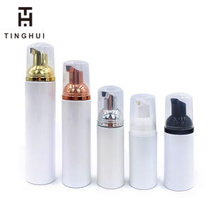 Mini flacon pompe rond blanc de 50 ml pour nettoyant visage, flacon en plastique de 30 ml - Product Image 5