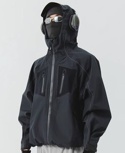 <span class=keywords><strong>Veste</strong></span> unisexe 3L pour l'extérieur, fonctionnelle, imperméable, respirante, coupe-vent, coutures thermosoudées, randonnée, pêche, alpinisme, cyclisme, recyclable - Product Image 5
