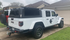 Capot de camionnette en aluminium personnalisé avec deux fenêtres coulissantes pour <span class=keywords><strong>Jeep</strong></span> Gladiator JT, étanche et antirouille - Product Image 2