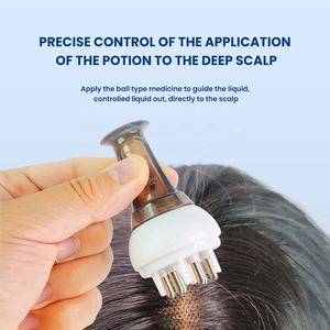 Cabezal aplicador de Minol para el cuero cabelludo, Bola de aceite esencial, masaje, 1ml, suero Dil para aplicación de excavación, peine guía para el cabello, masaje para el cuidado del cuero cabelludo, Brus - Product Image 3