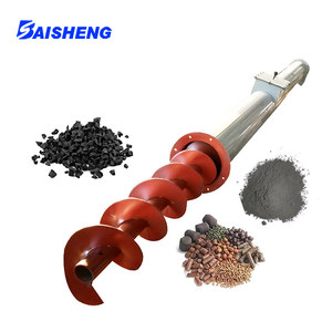 Có thể điều chỉnh tốc độ thép không gỉ vít băng tải tời loader nghiêng dọc ống tời cho bột vật liệu - Product Image 6