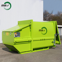 Compacteur de déchets horizontal intégré en acier automatique de haute qualité certifié CE, fourni directement par l'usine RNKJ