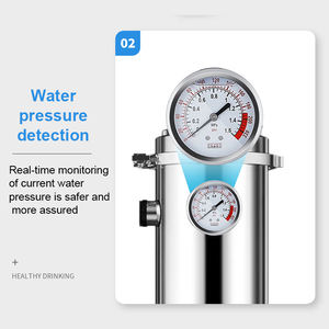 10000L/H SS 304 하우징 울트라 여과 정수기 집 전체 빨 PVDF 막 스테인레스 스틸 UF 물 필터 - Product Image 3