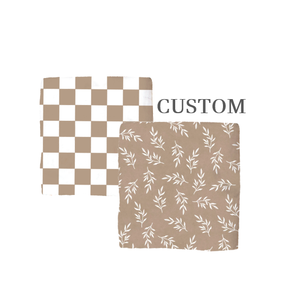 بطانية أطفال مخصصة الطباعة من الموسلين عالية الكثافة، بطانية استقبال للمواليد الجدد بطباعة رقمية، بطانيات من القطن والخيزران - Product Image 1