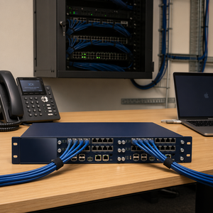 IAD600-128FXS Gateway VoIP de 128 Puertos FXS, Gateway Terminal Analógico SIP de Alta Densidad con Fibra SFP y 4 Puertos Gigabit GE - Product Image 3
