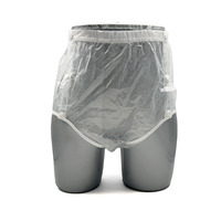 Matte Transparente TPU Wiederverwendbare Knopfverschluss-Erwachsenen-Plastikunterhose Wasserdichte Waschbare Erwachsenen-Stoffwindeln für Inkontinenzschutz