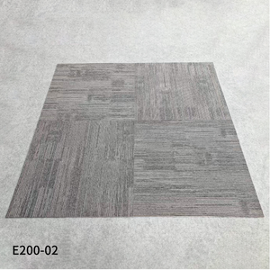 Modern Striped pp Carpet Tiles with Eco-Friendly Glue-Free Installation Rubber Backing for Office Use - Product Image 5