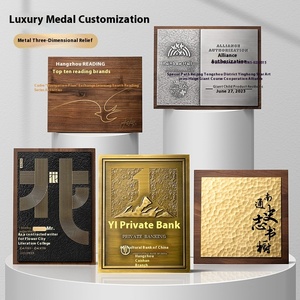 <span class=keywords><strong>Plaque</strong></span> personnalisée haut de gamme |   <span class=keywords><strong>Plaque</strong></span> de porte en <span class=keywords><strong>cuivre</strong></span> pur et en aluminium pour les trophées d'autorisation d'entreprise et d'honneur exécutif - Product Image 3