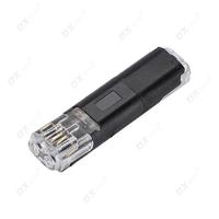 Mini connecteur de fil enfichable T2 de type T 2 en 2 sorties LED boîtier PC en laiton pas de dénudage bornes de connecteur LED électriques