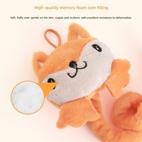 Jouet en peluche pour chat, lapin brodé, poussin, renard, jouet grinçant pour chaton, pour taquiner et sauter sur les objets