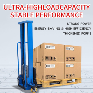 गर्म बिक्री 1.65 मीटर ऊंचाई 1 टन 0.5टन रिमोट कंट्रोल पोर्टेबल इलेक्ट्रिक लिफ्ट स्टेकर्स का वहन कर सकती है - Product Image 1
