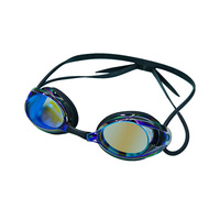 Lunettes de course électroplaquées colorées à petite monture, taille adulte, étanches, avec doublure en silicone, verres PC haute définition anti-buée