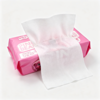 Serviettes faciales au design ours mignon, douces pour la peau, non tissées, double usage sec et humide, 140 g/m², grandes, à suspendre, jetables, vente en gros, OEM Chine