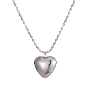 สร้อยคอสแตนเลสกันน้ำสองชั้นรูปตัว Y พร้อมจี้รูปหัวใจสำหรับผู้หญิงสไตล์แฟชั่น - Product Image 6