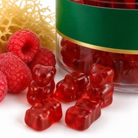 Gomitas Veganas de Musgo Marino 3000mg Sabor Frambuesa con Alga Marina y Raíz de Bardana, Sin OMG, Certificación GMP, Venta al por Mayor, OEM, ODM, Marca Privada