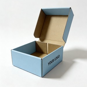 Caja de Papel para Envíos con Logotipo Personalizado, Caja de Cartón Corrugado Reciclable al por Mayor, Caja de Embalaje para Ropa Marrón - Product Image 1