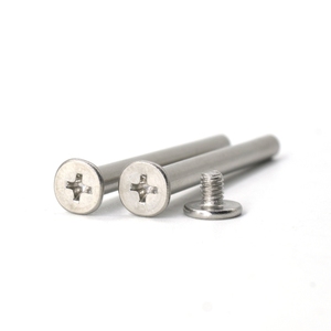 304 in acciaio inox M3 <span class=keywords><strong>M4</strong></span> legante Chicago <span class=keywords><strong>vite</strong></span> bullone testa piatta maschio e femmina viti Chicago e dadi manicotto - Product Image 6