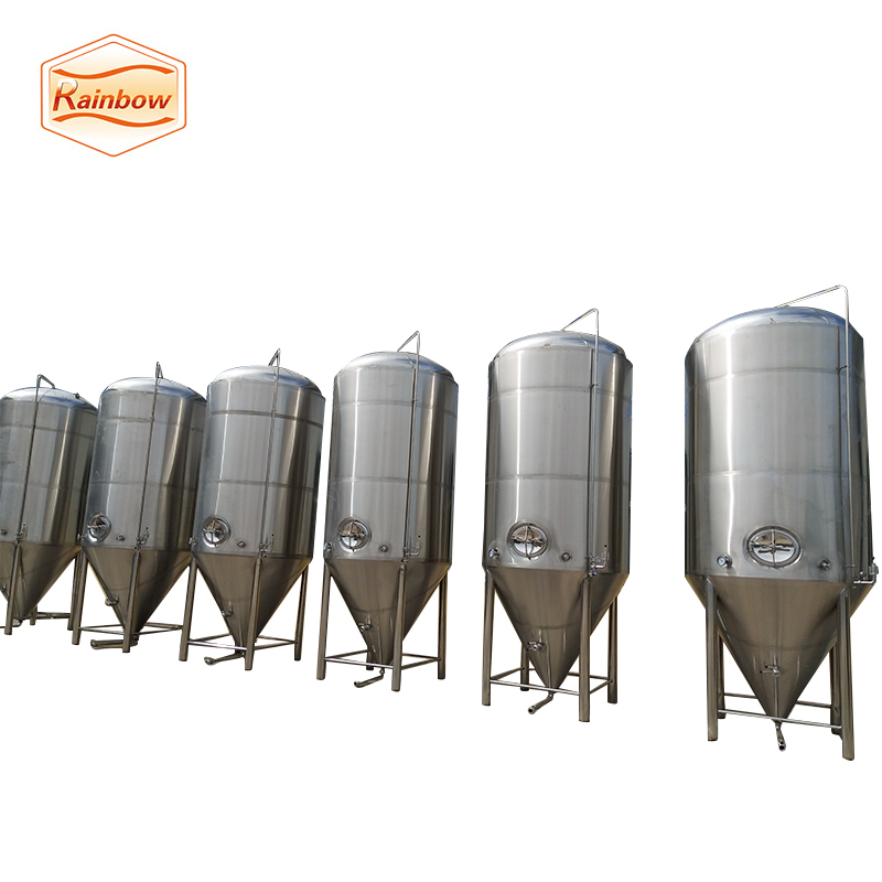 Cuve de fermentation de bière en acier inoxydable de contrôle PID/PLC plat de Fossette veste De Refroidissement