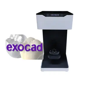 Scanner 3d dental de laboratório econômico, para design dental digital com exocad