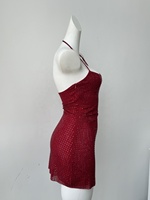 Robe moulante sexy à dos nu avec strass brillants sans manches pour soirée en club Robe de soirée élégante mini robe scintillante
