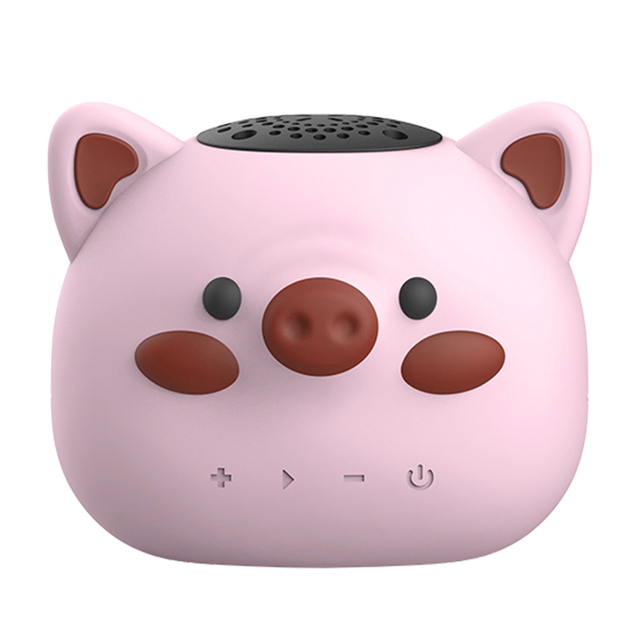 TK450 Pink Pig Mini Enceinte Bluetooth Speaker with Winter Hand Warmers & FM Radio HD Microphone TF Card Playback Small Speaker