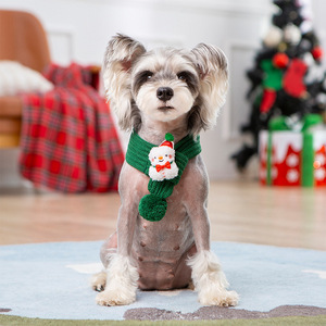 Sciarpa Natalizia Invernale a Maglia con Motivo Solido per Animali Domestici, Nuovo Design Festivo per Cani e Gatti - Product Image 4